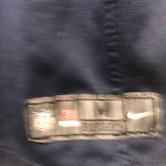 Nike On Field NFL Authentic Seattle Seahawks #3 Wilson Boy’s Blue Jersey Sz M - Picture 11 of 14